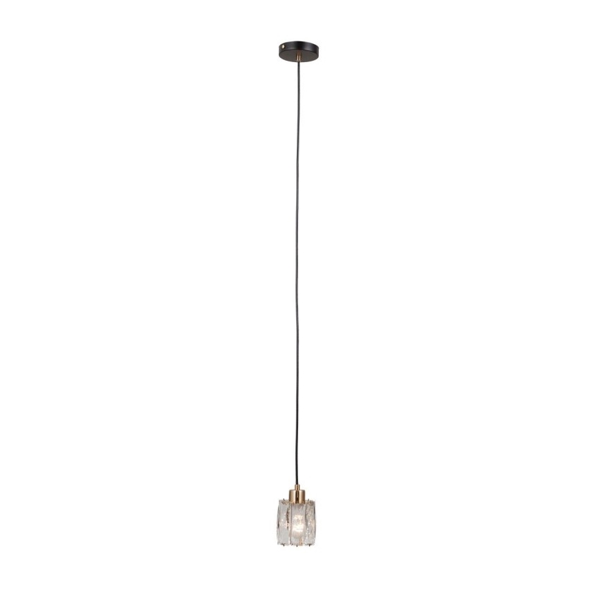 ITALUX - Hanglamp met kabel TORNO 1xE14/40W/230V zwart/goud