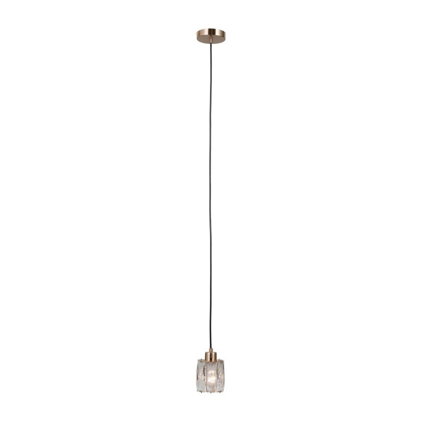 ITALUX - Hanglamp aan snoer TORNO 1xE14/40W/230V goudkleurig