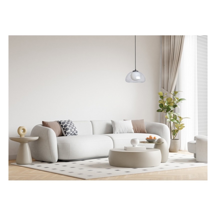 ITALUX - Hanglamp aan kabel AINALE 1xG9/7W/230V zwart/helder