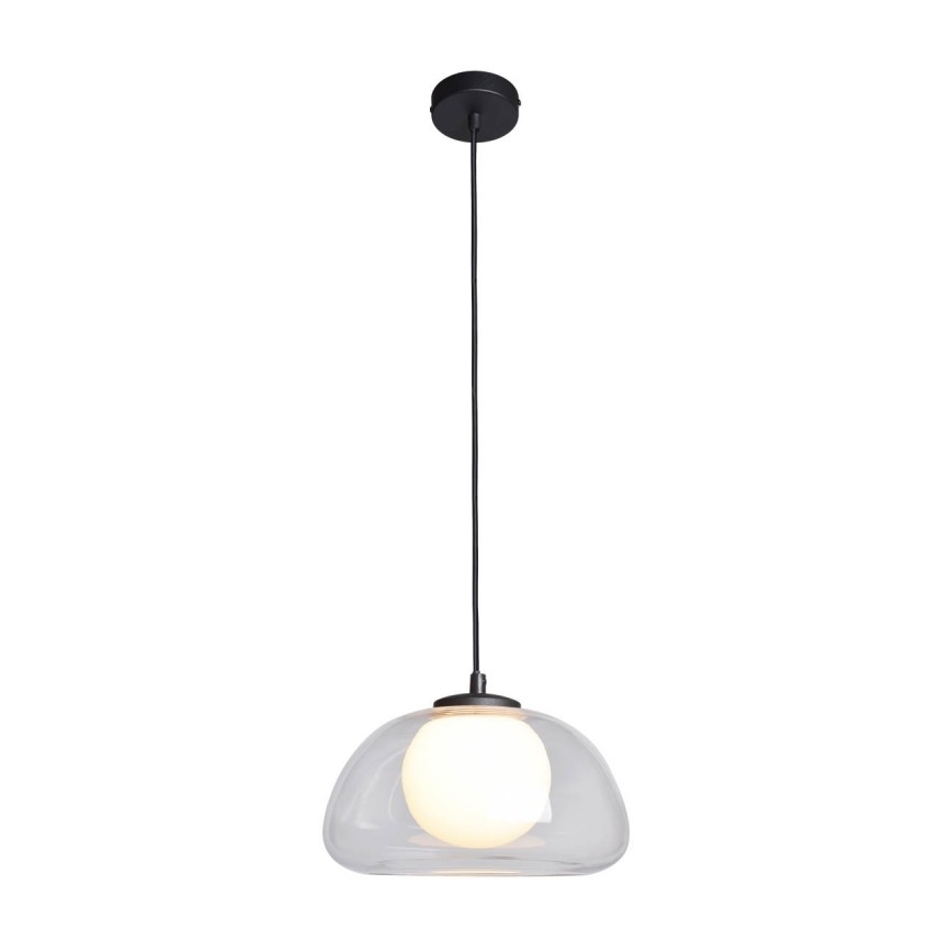 ITALUX - Hanglamp aan kabel AINALE 1xG9/7W/230V zwart/helder