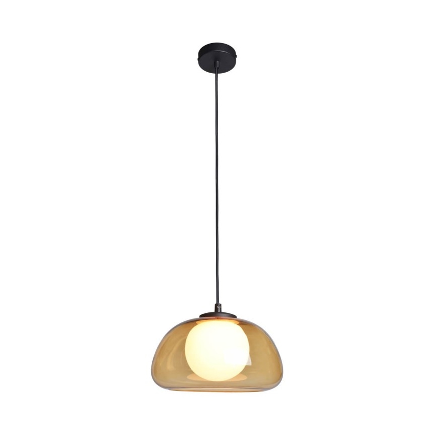 ITALUX - Pendellamp met kabel AINALE 1xG9/7W/230V zwart/rookbruin