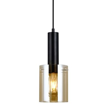 ITALUX - Hanglamp aan een koord SARDO 1xE27/40W/230V zwart/goud