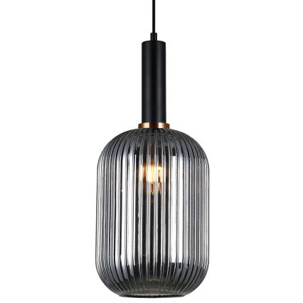 ITALUX - Hanglamp aan een koord ANTIOLA 1xE27/40W/230V diameter 20 cm zwart