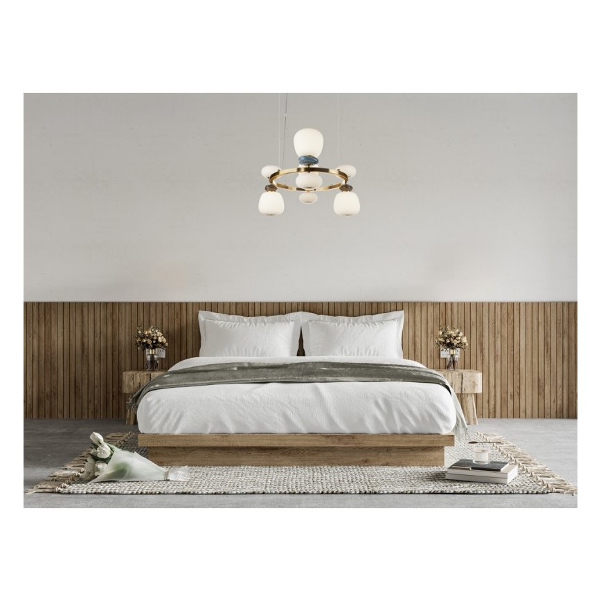 ITALUX - LED-hanglamp aan kabel EVANS LED/33W/230V 3000K goud/blauw/bruin