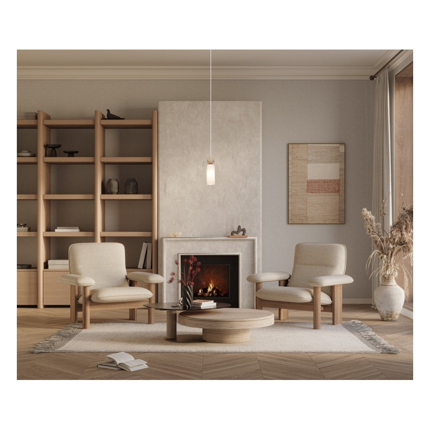 ITALUX - Hanglamp met kabel SANTOS 1xG9/40W/230V goudkleurig