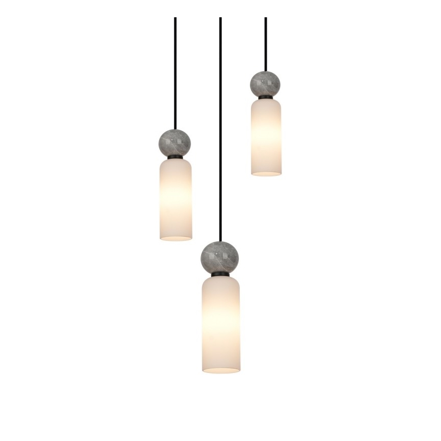 ITALUX - Hanglamp aan kabel SANTOS 3xG9/40W/230V zwart