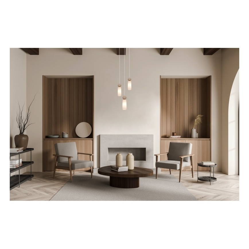 ITALUX - Hanglamp met kabel SANTOS 3xG9/40W/230V goudkleurig