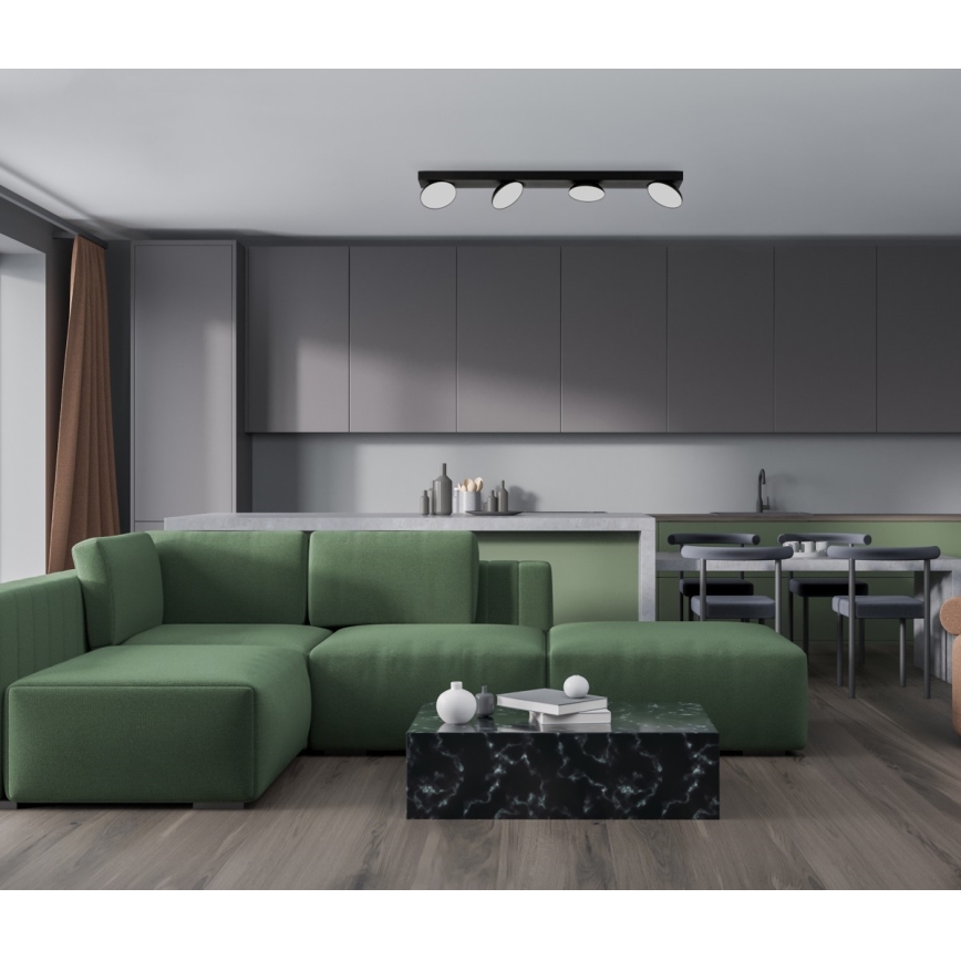 ITALUX - LED spot CASTELIO 4xLED/5W/230V 4000K zwart