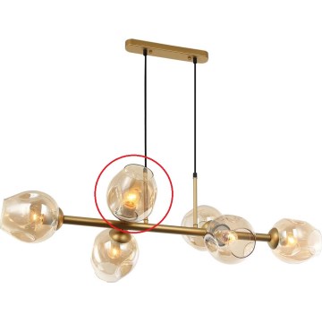 ITALUX - Vervangend glas voor kroonluchter en wandlamp BORGO E27 rookgoud