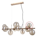 ITALUX - Vervangingsglas voor kroonluchter en wandlamp CANELLO G9 diameter 11 cm bruin