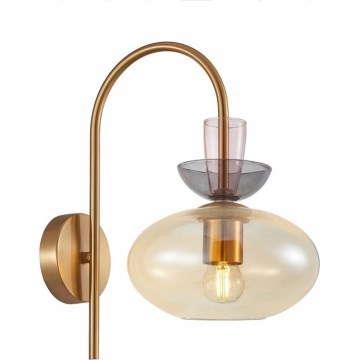 ITALUX - Wandlamp FANDA 1xE27/40W/230V goud/rookbeige