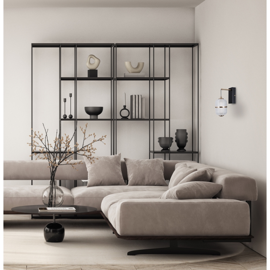 ITALUX - LED-wandlamp ALANI LED/6W/230V 3000K zwart/goud