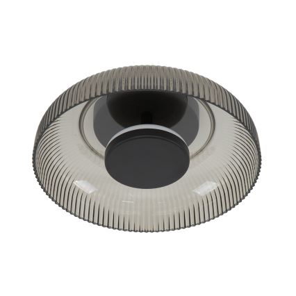ITALUX - LED plafondlamp PASSO LED/8W/230V 3000K diam. 25 cm rookzwart