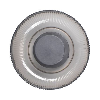 ITALUX - LED plafondlamp PASSO LED/8W/230V 3000K diam. 25 cm rookzwart