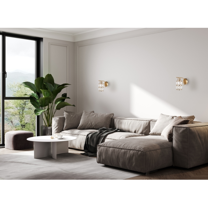 ITALUX - Wandlamp ALMA 1xE27/40W/230V goudkleurig