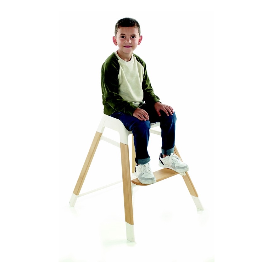 Jané - Eetstoel voor kinderen 3in1 WOODY grijs