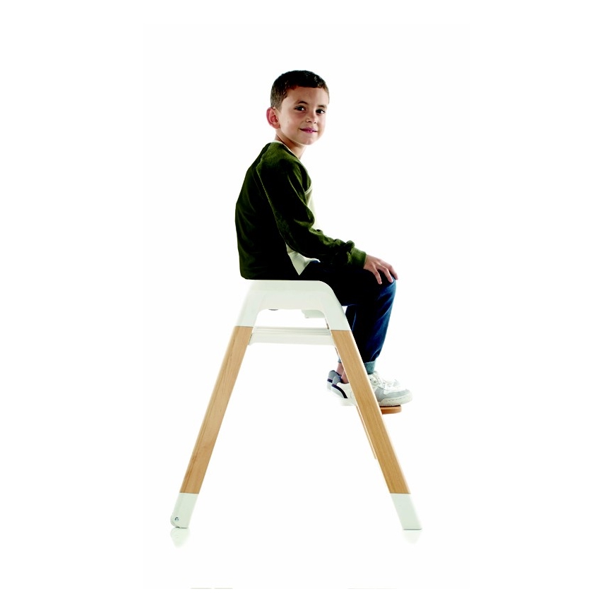 Jané - Eetstoel voor kinderen 3in1 WOODY grijs