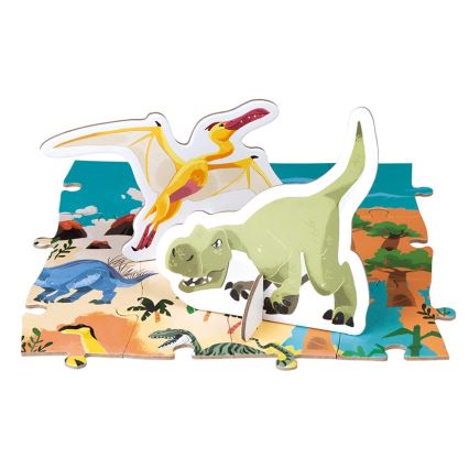 Janod - Educatieve kinderpuzzel 200 stukjes dinosaurussen