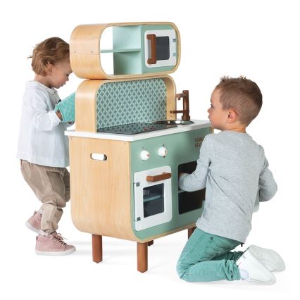 Janod - Houten 2-in-1 Keukentje REVERSO