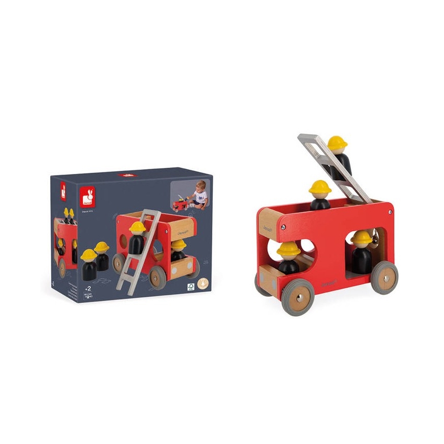 Janod - Houten brandweerwagen BOLID