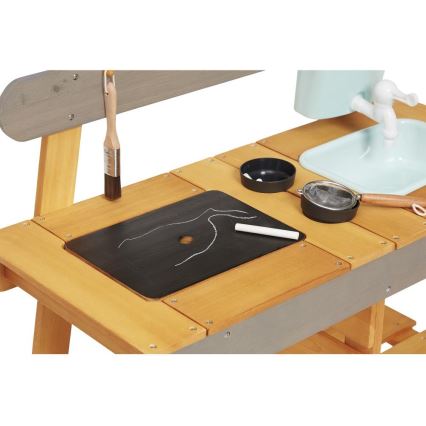 Janod - Houten buitenspeelkeuken MUDDY LAB