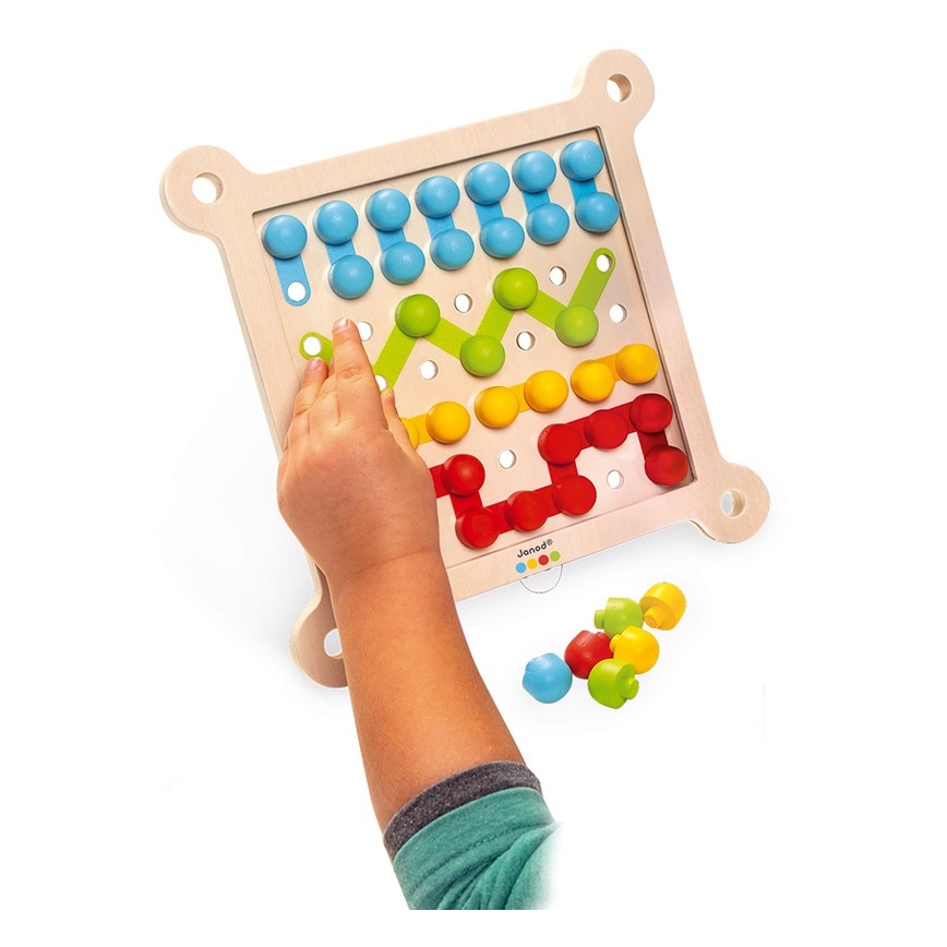 Janod - Houten interactief mozaïek MONTESSORI