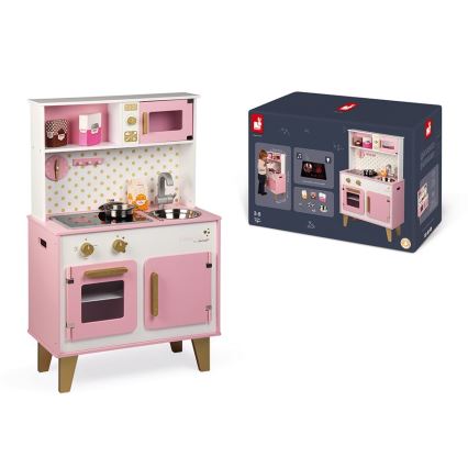 Janod - Houten keuken met LED kookplaat CANDY CHIC