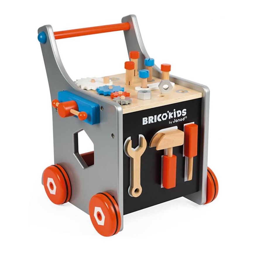 Janod - Houten loopwagen met gereedschap BRICOKIDS