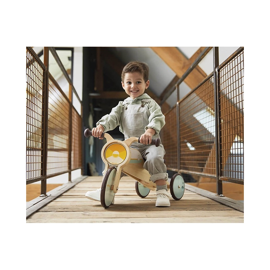 Janod - Kinderen houten loopfiets 2in1