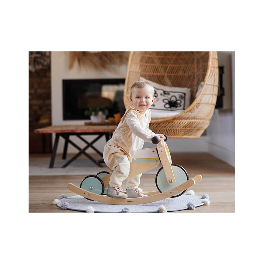 Janod - Kinderen houten loopfiets 2in1