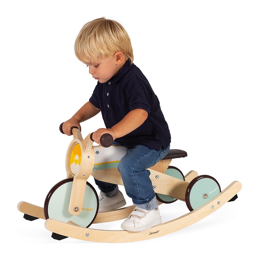 Janod - Kinderen houten loopfiets 2in1