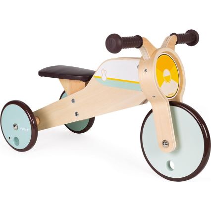 Janod - Kinderen houten loopfiets 2in1