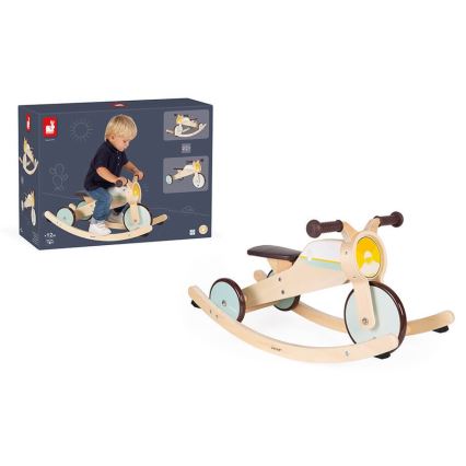 Janod - Kinderen houten loopfiets 2in1