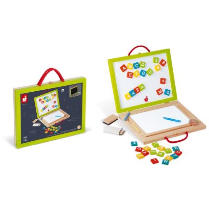 Janod - Koffer met magnetisch bord 4-in-1