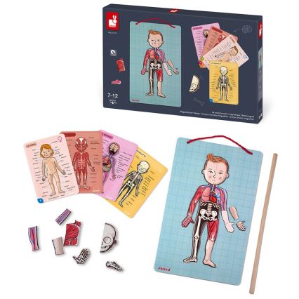Janod - Magnetische puzzel BODYMAGNET menselijk lichaam