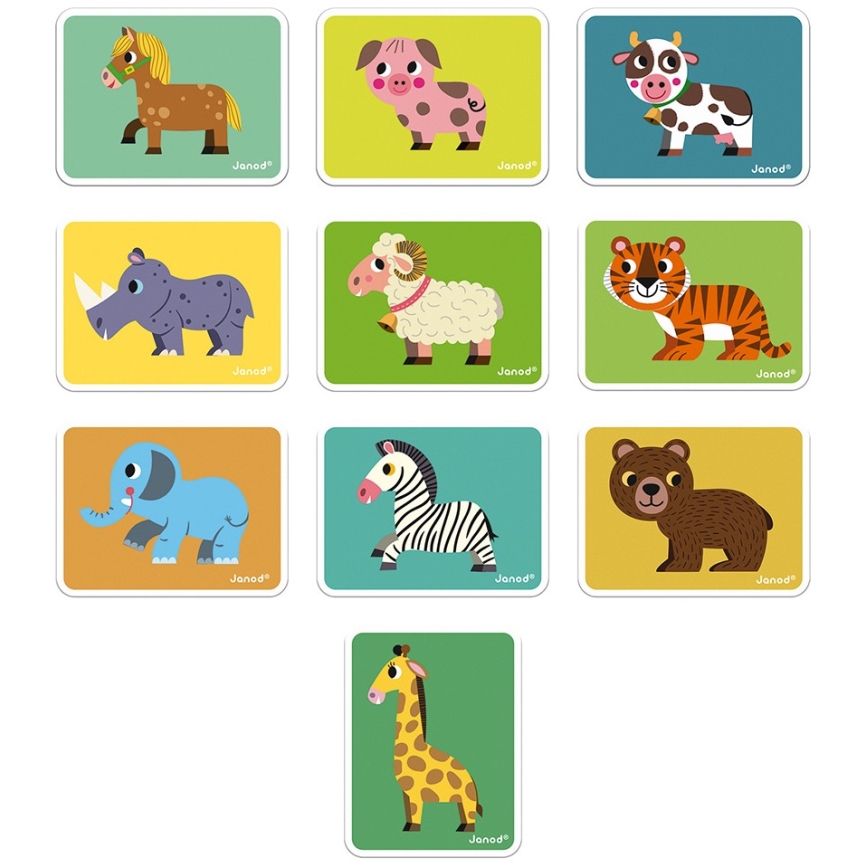 Janod - Magnetische interactieve set MAGNETIBOOK dieren