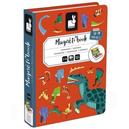 Janod - Magnetische interactieve set MAGNETIBOOK dinosaurussen