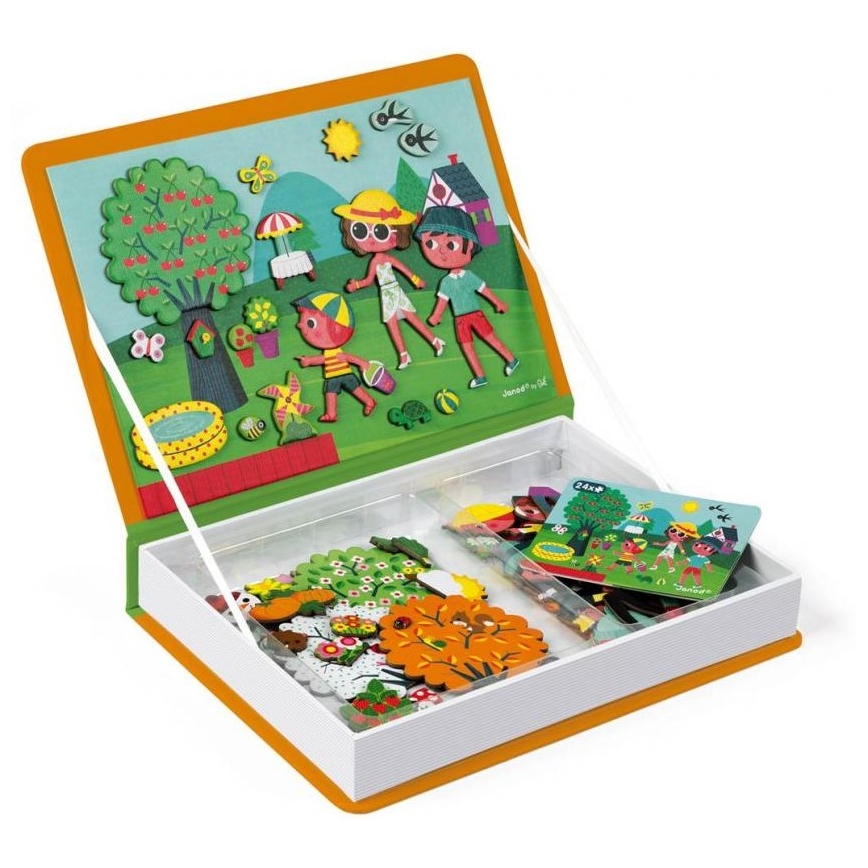 Janod - Magnetische interactieve set MAGNETIBOOK seizoenen van het jaar