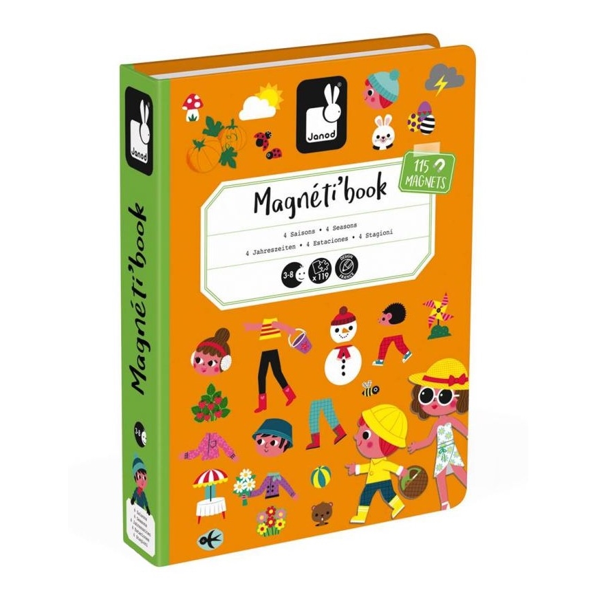 Janod - Magnetische interactieve set MAGNETIBOOK seizoenen van het jaar