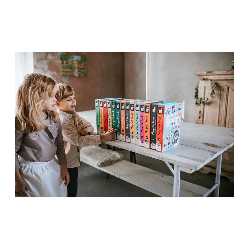 Janod - Magnetische interactieve set MAGNETIBOOK transportmiddelen