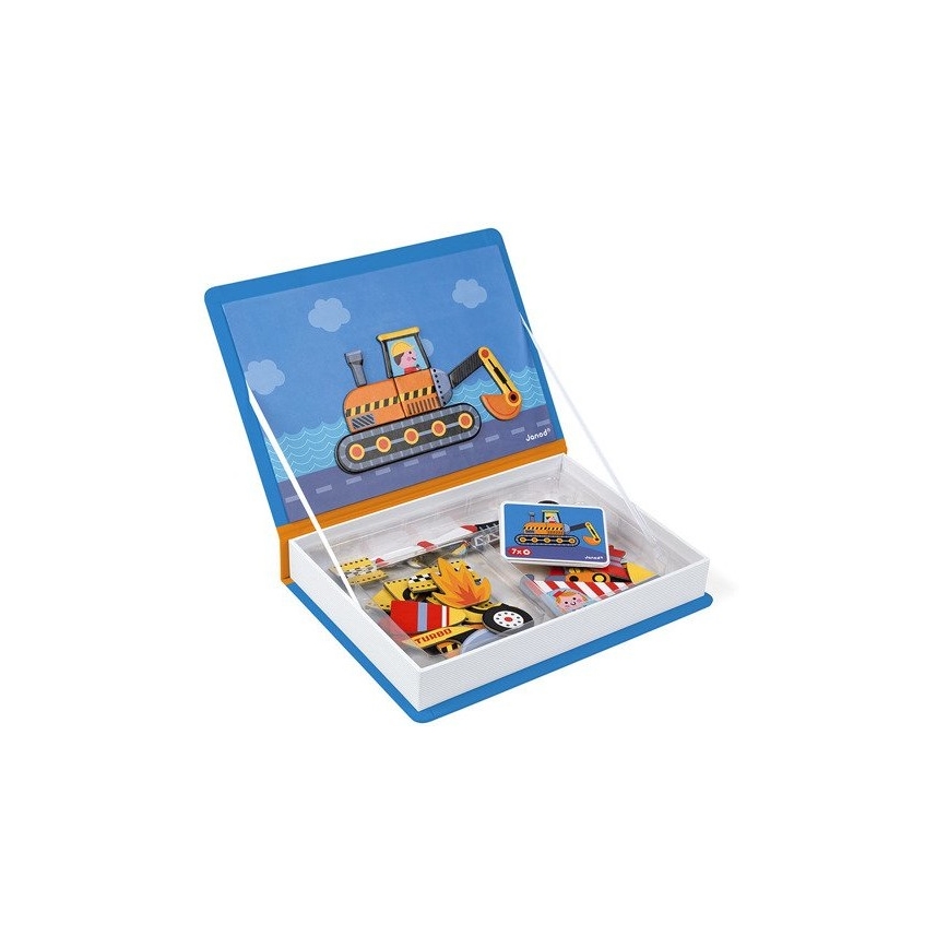 Janod - Magnetische interactieve set MAGNETIBOOK transportmiddelen