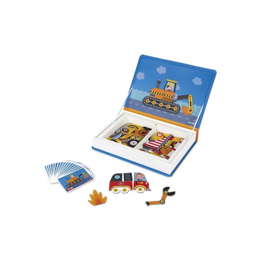 Janod - Magnetische interactieve set MAGNETIBOOK transportmiddelen