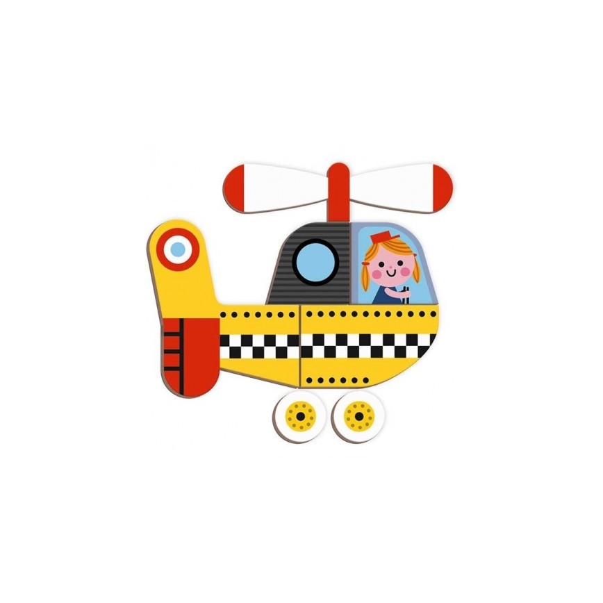 Janod - Magnetische interactieve set MAGNETIBOOK transportmiddelen