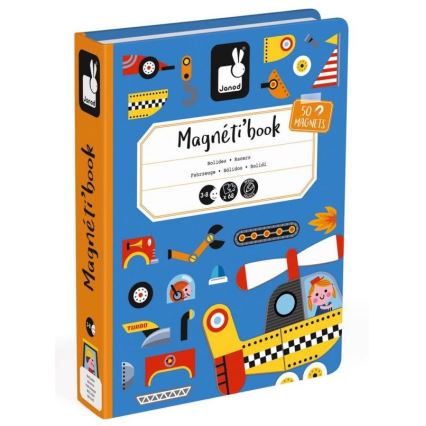 Janod - Magnetische interactieve set MAGNETIBOOK transportmiddelen