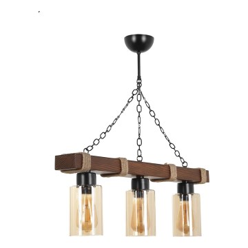JASMIN 3xE27/40W/230V bruin/beige