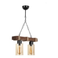 JASMIN Hanglamp 2xE27/40W/230V bruin/beige