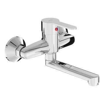 JIKA H3111Z70042201 - Wastafelmengkraan LYRA 15x20,1 cm glanzend chroom