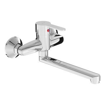 JIKA H3111Z70042301 - Wastafelmengkraan LYRA 15x26,1 cm glanzend chroom
