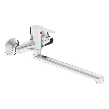 JIKA H3111Z70042401 - Wastafelmengkraan LYRA 15x35,1 cm glanzend chroom