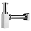 JIKA H3747300040001 - Vierkante wastafelsifon CUBITO glanzend chroom